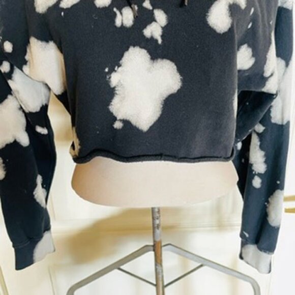 Wego Japan Crop Hoodie Sweatshirt Dip-Dyed Small - Picture 4 of 12